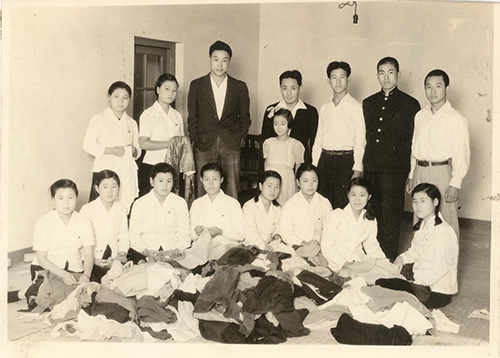시골교회 헌옷보내기(1947년)